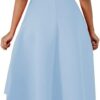 Lrady Womens Casual Shirt Dress High Low Irregular Ruffle Hem Blouse Asymmetrical Peplum Long Tunic Tops - Image 2