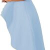 Lrady Womens Casual Shirt Dress High Low Irregular Ruffle Hem Blouse Asymmetrical Peplum Long Tunic Tops - Image 5