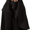 Lrady Womens Casual Shirt Dress High Low Ruffle Blouse Asymmetrical Peplum Tops Long Tunic Dresses - Image 4