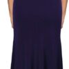 WOOSEA Women's High Neck Split Bodycon Mermaid Evening Cocktail Long Dress - Image 2