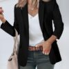 Cicy Bell Womens Casual Blazers Open Front Long Sleeve Work Office Suit Jackets Blazer - Image 2