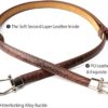 JASGOOD Leather Skinny Women Belt Thin Waist Belts for Dresses up to 37 Inches with Golden Buckle 2 Pack - Image 4
