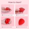 BEAKEY Makeup Sponge 5 Pcs Set, Latex-Free Boun Boun Beauty Sponge for Blending, Makeup Sponges for Foundation Liquid Cream and Powder. Blender for Enhanced Make Up Application, Gift for Women - Image 8