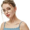 Pearl Eyeglass Chains for Women 18K Gold Plated Sunglasses Eyewear Elegant Strap Holder Women's Eyeglass Chains - Image 3