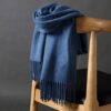 OHAYOMI Womens Thick Soft Pashmina Shawl Wrap Scarf Warm Solid Color Stole - Image 3