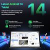Android Tablet, 2024 Tablet 10 inch Android 14 Tablets, Octa-Core 10GB RAM 64GB ROM | 6000mAh Battery, 1024GB Expand |1080 * 800 HD IPS Touchscreen | 5G/2.4G WiFi 6 | Bluetooth 5.0 (Slive) - Image 4
