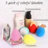 BEAKEY Makeup Sponge 5 Pcs Set, Latex-Free Boun Boun Beauty Sponge for Blending, Makeup Sponges for Foundation Liquid Cream and Powder. Blender for Enhanced Make Up Application, Gift for Women - Image 6