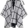 Moss Rose Women's Shawl Wrap Poncho Ruana Cape Open Front Cardigan Shawls for Fall Winter - Image 3