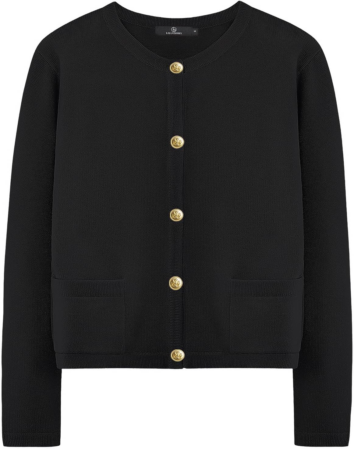LILLUSORY Women's Cardigan Sweaters Fall Oufits Clothes Fashion Trendy Long Sleeve Tops Casual Knit Jackets