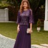 GRACE KARIN Sequin Dress for Women 2024 Mother of The Bride Dresses Wedding Guest Formal Chiffon Evening Gown - Image 5