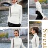v28 Turtleneck Ribbed Sweaters for Women Cute Sexy Knitted Warm Fitted Sweater - Image 3