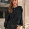 AUTOMET Womens Long Sleeve Shirts Lace Tops Business Casual Fall Fashion Outfits Clothes 2024 Knitted Y2k Blouses - Image 2