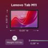 Lenovo Tab M11, 11” Display, MediaTek Helio G88 Octa-Core, 4GB RAM, 128GB SSD, 1920x1200 px, Ambient Light-Sensor, 10 Hour Battery, Comes w/Folio Case, Luna Grey - Image 6