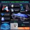 Android Tablet, 2024 Tablet 10 inch Android 14 Tablets, Octa-Core 10GB RAM 64GB ROM | 6000mAh Battery, 1024GB Expand |1080 * 800 HD IPS Touchscreen | 5G/2.4G WiFi 6 | Bluetooth 5.0 (Slive) - Image 3