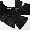 GRACE KARIN Women's Sequin V Neck Ruffle Sleeve Empire Waist Sparkly Glitter A Line Cocktail Formal Dresses - Image 9