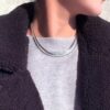 Herringbone Necklace for Women,Dainty Gold Necklace,14k Gold Plated Snake,Gold Chain Choker Necklaces,Simple Gold Layered Necklaces,Gold Jewelry Gift for Women - Image 8
