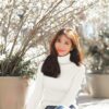 v28 Turtleneck Ribbed Sweaters for Women Cute Sexy Knitted Warm Fitted Sweater - Image 5