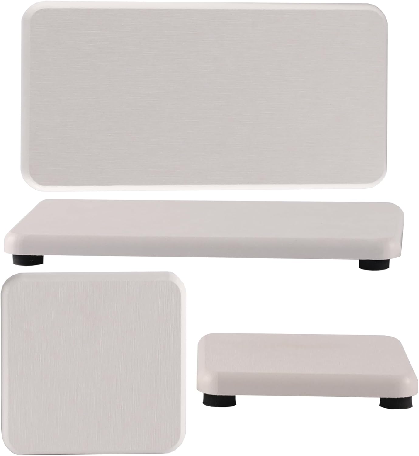 Set of 4 Water Absorbent Diatomite Soap Dish, Diatomaceous Earth Coasters, Hand Soap Holder, Water Absorbing Stone Tray Used for Plants & Toiletries in The Modern Home