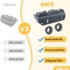 WD28X27241 Dishwasher Lower Rack Wheels Carrier Kit Replacement Part Compatible with GE Dishwasher Baskets Rollers Assembly L and R Side - Replaces for WD12X10439 WD12X10438 Pack of 4 - Image 3