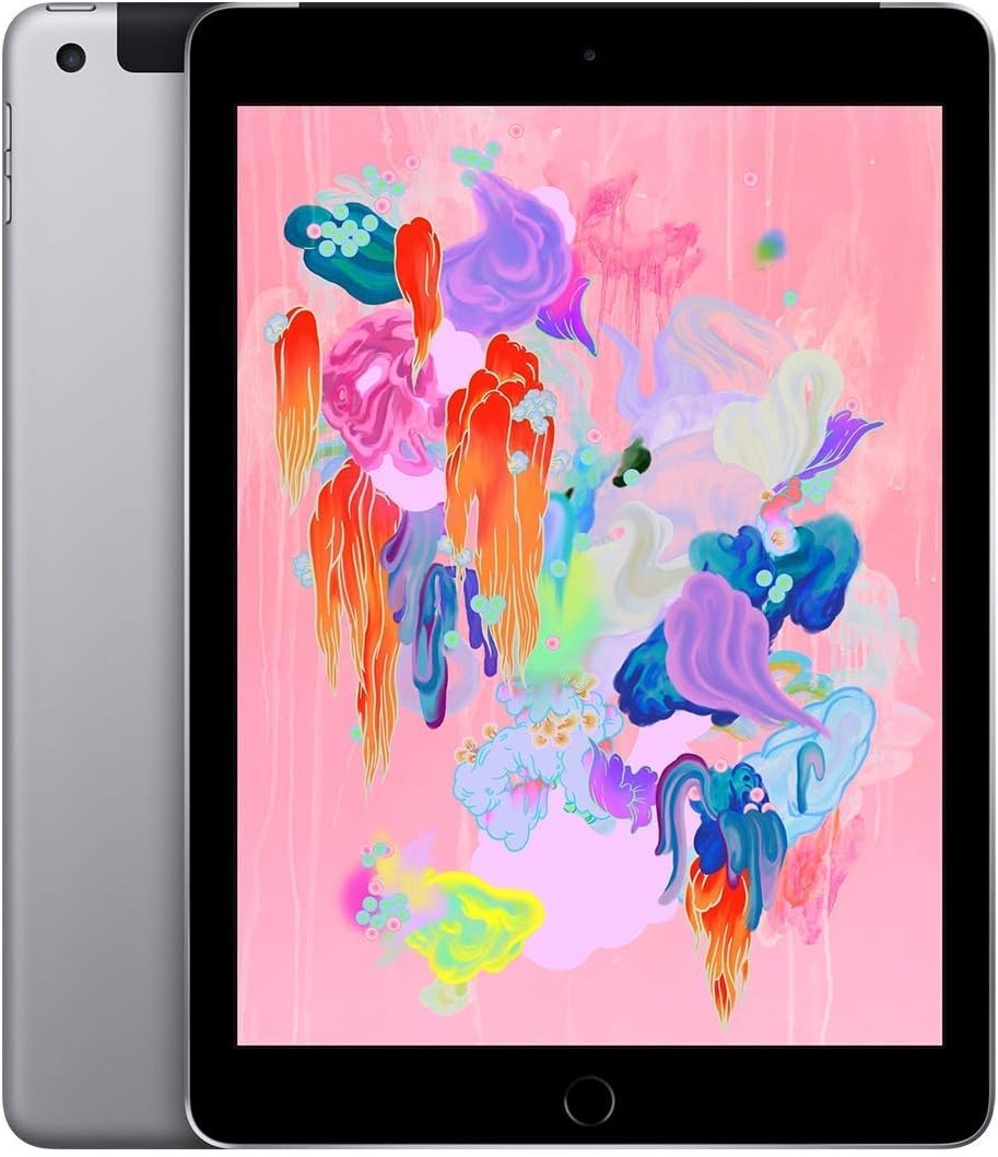 2018 Apple iPad (Wi-Fi + Cellular, 32GB) - Space Gray (Renewed)