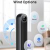 Dreo Tower Fan for Bedroom, 25ft/s Velocity Quiet Floor Fan, 90° Oscillating Fans for Indoors with 4 Speeds, 4 Modes, 8H Timer, Standing Fans, Bladeless Fan, Black, Nomad One (DR-HTF007) - Image 4