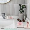 Set of 4 Water Absorbent Diatomite Soap Dish, Diatomaceous Earth Coasters, Hand Soap Holder, Water Absorbing Stone Tray Used for Plants & Toiletries in The Modern Home - Image 5