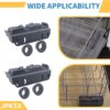 WD28X27241 Dishwasher Lower Rack Wheels Carrier Kit Replacement Part Compatible with GE Dishwasher Baskets Rollers Assembly L and R Side - Replaces for WD12X10439 WD12X10438 Pack of 4 - Image 5