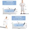 Empava 67" x 30" Whirlpool Tub,750W Acrylic Jetted Bathtub with 11 Jets,Hydromassage with Chromatherapy,3-Side Apron,67 Gallons,ETL Certified - Image 4