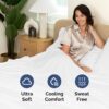 Queen Size 4 Piece Sheet Set - Comfy Breathable & Cooling Bed Sheets Set - Hotel Luxury Bedding for Women, Men, Kids & Teens - Deep Pockets, Easy Secure Fit, Soft and Wrinkle Free - Oeko-Tex - White - Image 4