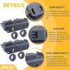 WD28X27241 Dishwasher Lower Rack Wheels Carrier Kit Replacement Part Compatible with GE Dishwasher Baskets Rollers Assembly L and R Side - Replaces for WD12X10439 WD12X10438 Pack of 4 - Image 4