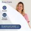 Queen Size 4 Piece Sheet Set - Comfy Breathable & Cooling Bed Sheets Set - Hotel Luxury Bedding for Women, Men, Kids & Teens - Deep Pockets, Easy Secure Fit, Soft and Wrinkle Free - Oeko-Tex - White - Image 7