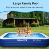 Inflatable Pool for Kids and Adults, 120" X 72" X 22" Oversized Thickened Family Swimming Pool for Toddlers, Outdoor, Garden, Backyard, Summer Water Party - Image 3