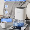 Dehumidifier,TABYIK 35 OZ Small Dehumidifiers for Room for Home, Quiet with Auto Shut Off, Dehumidifiers for Bedroom (280 sq. ft), Bathroom, RV, Closet - Image 6