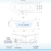 WOODBRIDGE 72" x 35-3/8" Whirlpool Water Jetted and Air Bubble Freestanding Heated Soaking Combination Bathtub with LED control panel, BJ400 - Image 5