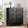 DWVO Dresser for Bedroom, Fabric Dresser with 8 Drawers, Tall Dresser, Chest of Drawers for Closet, Living Room - Image 2