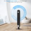 Dreo Tower Fan for bedroom, 90° Oscillating Standing Fans, 25ft/s Floor fan with 6 Speeds, 4 Modes, 12H Timer, Remote, Quiet, 42 Inch, Bladeless, for Home, Office, Cruiser Pro T1 - Image 5