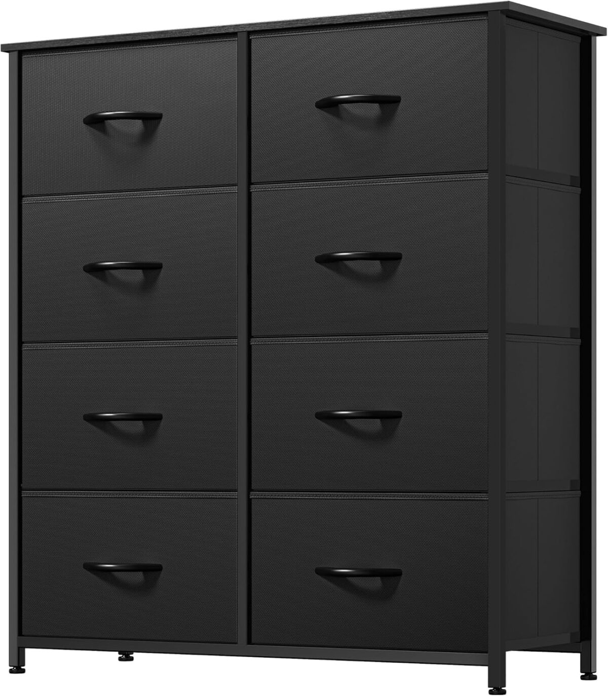 DWVO Dresser for Bedroom, Fabric Dresser with 8 Drawers, Tall Dresser, Chest of Drawers for Closet, Living Room