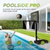 Swimming Pool Basketball Hoop Set-Durable Steel Basketball Backboard and Rim with 2 Pool Basketball Balls,Pump & Tools -Pool Hoop for Outdoor Use, Adjustable Basketball Hoop for Kids Adults - Image 2