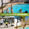 Swimming Pool Basketball Hoop Set-Durable Steel Basketball Backboard and Rim with 2 Pool Basketball Balls,Pump & Tools -Pool Hoop for Outdoor Use, Adjustable Basketball Hoop for Kids Adults - Image 7