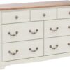 T4TREAM 7 Drawers Dresser Chests for Bedroom, Wood Vintage Chests of Drawers, Rustic Dressers Chset Organizer for Bedroom, Living Room, Hallway, Antique White - Image 4