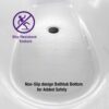 WOODBRIDGE 67" Acrylic Freestanding Bathtub Contemporary Soaking Tub, White Acrylic (Matte Black Drain/Overflow), B0013-MB-Drain &O - Image 8