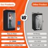 Portable Steam Sauna, Full Body Portable Sauna for Home Spa, Sauna Box Sauna Tent with 3L 1500W Steamer, Remote Control, Folding Chair, Upgraded Indoor Steam Sauna for Gym, Pilates, Yoga - Image 6
