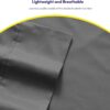 Bed Sheets Queen Size Grey - 6 Piece 1500 Supreme Collection Fine Brushed Microfiber Deep Pocket Queen Sheet Set Bedding - 2 EXTRA PILLOW CASES, GREAT VALUE - Queen, Gray - Image 6