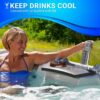 Essential Outdoor Hot Tub, 28-Jet Edgewater® 2023 Hot Tubs, Seats 5-6, Seating with Passive Therapy and Soothing Massage Features, Driftwood - Image 10