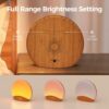 REACHER Wood Grain Sunrise Alarm Clock and Sound Machine Nightlight, Digital Dimmable Clock for Bedroom, 26 Sleep Sounds, White Noise Machine for Baby, Adults, Wake Up Light Alarm Clock for Kids - Image 6