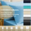 Breathable Ultra Soft Full Sheet Set - Hotel Luxury 4 Piece Deep Pocket Sheets for Full Size Bed, Fits 16" Mattress, Easy Care Wrinkle Free Bedding Sheet and Pillowcase Set, Sky Blue - Image 9