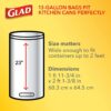 Glad Tall Kitchen Drawstring Trash Bags - Odorshield 13 Gallon White Trash Bag, Febreze Fresh Clean, 110 Count - Image 7