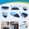 VISTOP Jumbo Foldable Dog Pool, Hard Plastic Shell Portable Swimming Pool for Dogs Cats and Kids Pet Puppy Bathing Tub Collapsible Kiddie Pool (87inch.D x 15.7inch.H, Blue) - Image 6