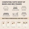 EGOHOME 14 Inch Queen Memory Foam Mattress for Back Pain, Cooling Gel Bed in a Box, Made in USA, CertiPUR-US Certified, Therapeutic Medium Mattress, 60x80x14 Black - Image 8