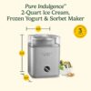 CUISINART Ice Cream Maker, Ice Cream and Frozen Yogurt Machine, 2-Qt. Double-Insulated Freezer Bowl, Silver, ICE30BCP1 - Image 6